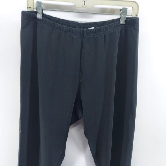J Jill Pima Capri Leggings Womens black Size L - Picture 2 of 8